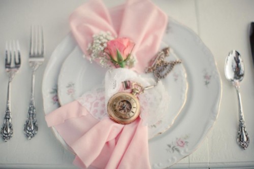 Romantic Vintage Wedding Inspiration With Clocks Decor