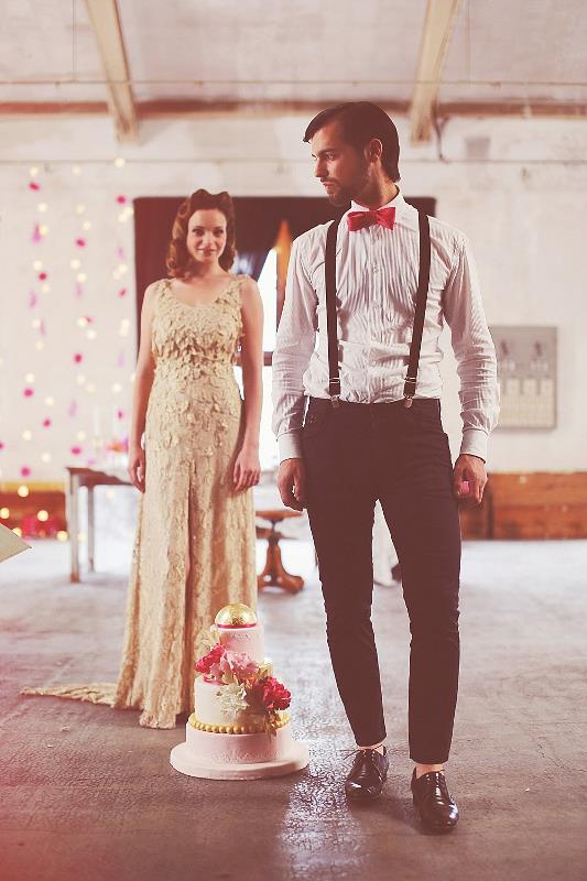 Romantic vintage wedding shoot at old italian wool factory  13