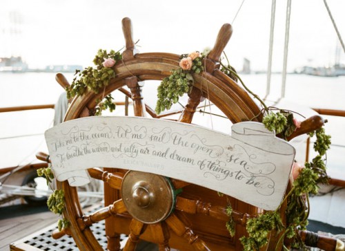 Romantic Wedding Shoot On A Historic Ship