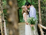 Rusitc Woodland Wedding Inspirational Shoot