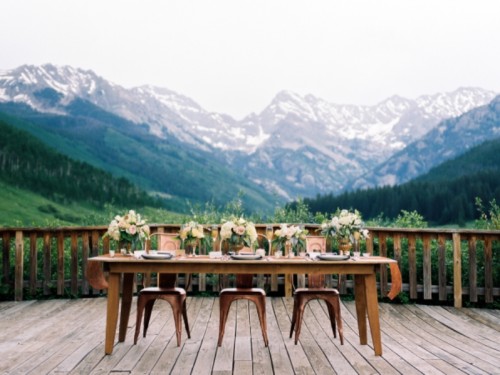 Rustic And Elegant Mountain Wedding Inspiration