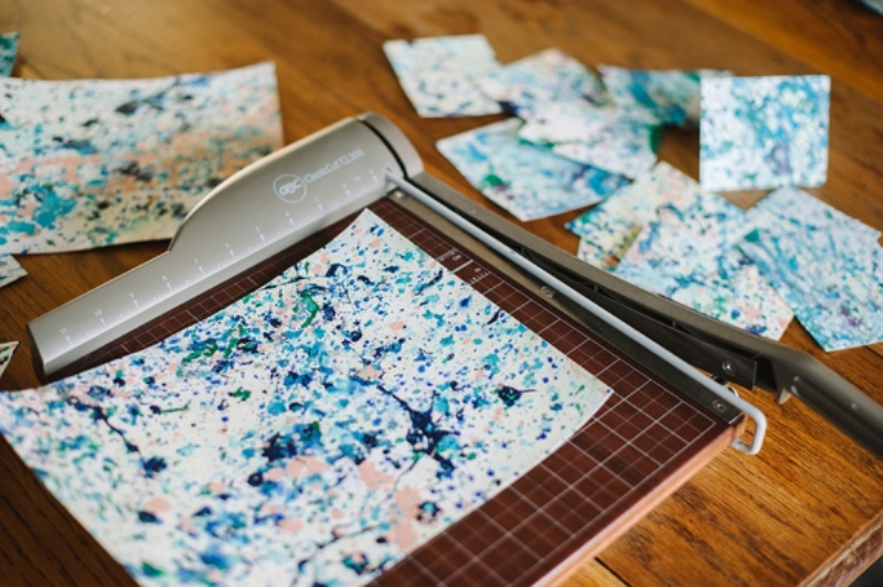 Simple And Creative Splatter Paint Notecards