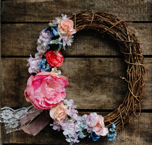 DIY spring easter wreath home decorations for spring sofia plana