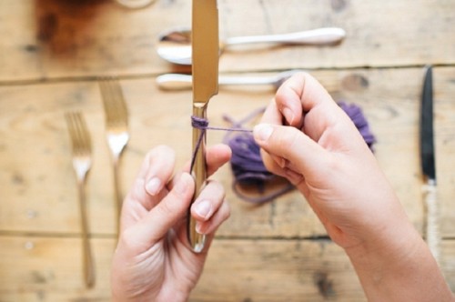 Simple Yet Very Pretty Diy Twine Wrapped Cutlery