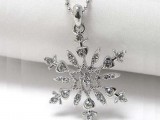 a beautiful silver rhinestone pendant will be a fantastic addition to a winter bridal look or a gift for a bridesmaid