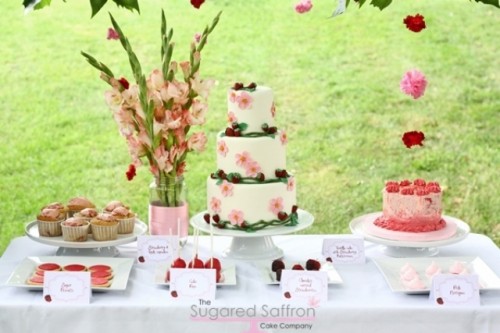 Strawberry Themed Dessert Table For Your Wedding