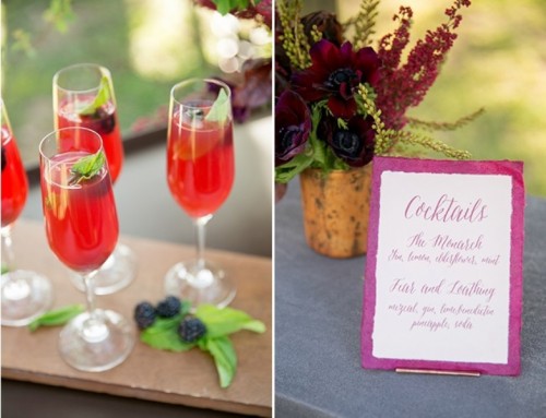 Stunning Berry Hued Wine Country Wedding Inspiration