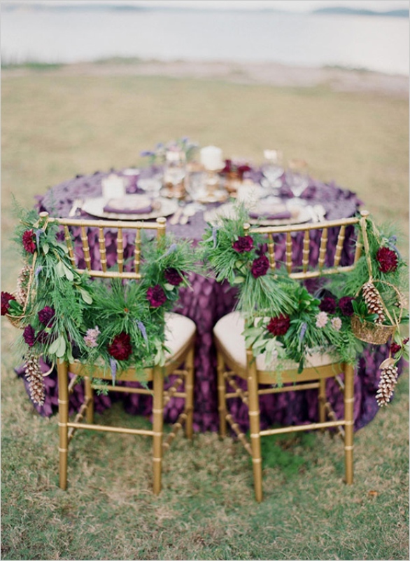 Stunning Purple Gold And Ivory Wedding Ideas