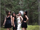 Stylish Black Bridesmaids Dresses