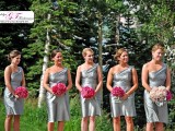 Stylish Short Bridesmaids Dresses