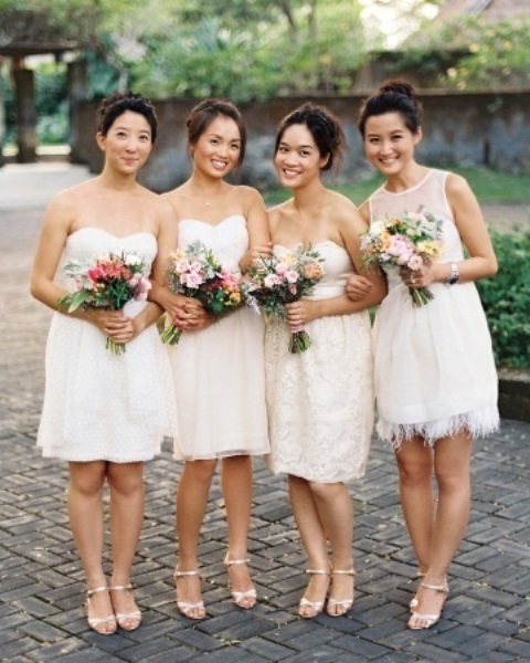 Stylish Short Bridesmaids Dresses