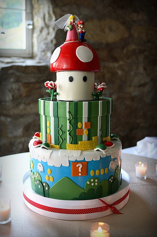 Super Mario Bros Inspired Wedding
