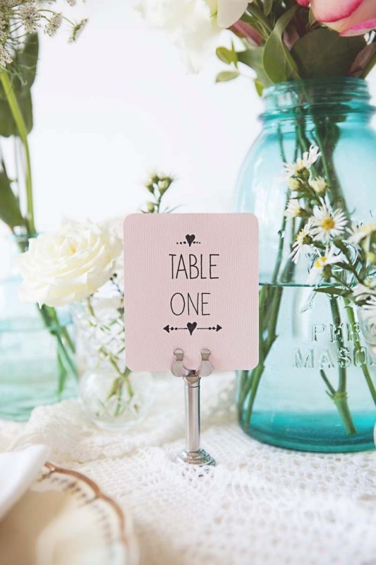 Picture Of sweet and romantic pastel vintage table settings  4