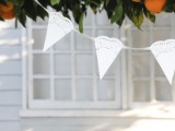 Sweet And Rustic Diy Paper Doily Bunting