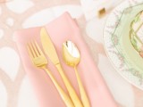 Sweet Pastel Wedding Inspiration With Vintage And Geometric Touches