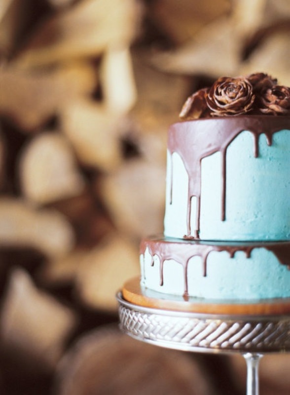 The hottest wedding trend 17 sweet and fun color drip wedding cakes  1