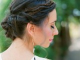 a small wire crown attached to the hairstyle won’t fall off if you move and will give a slight royal feel to your look but in a modern way