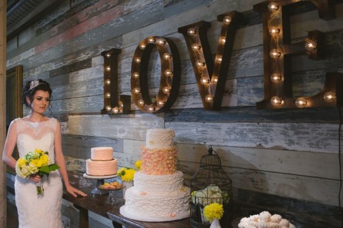 The Latest Wedding Trend Vintage Marquee Letters