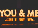 You & Me marquee letters are a nice idea for any wedding, they look cute and lovely and are informal