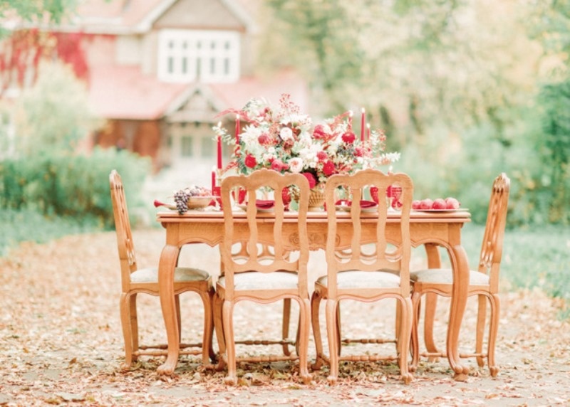 Picture Of trendy marsala fall wedding inspiration  11