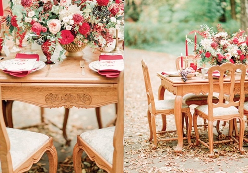 Picture Of trendy marsala fall wedding inspiration  13