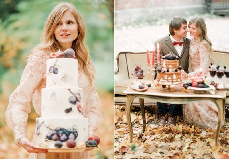 Picture Of trendy marsala fall wedding inspiration  16