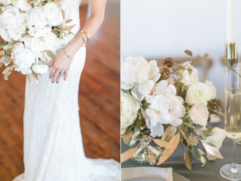 Ultra modern wedding inspiration with grey and gold  13