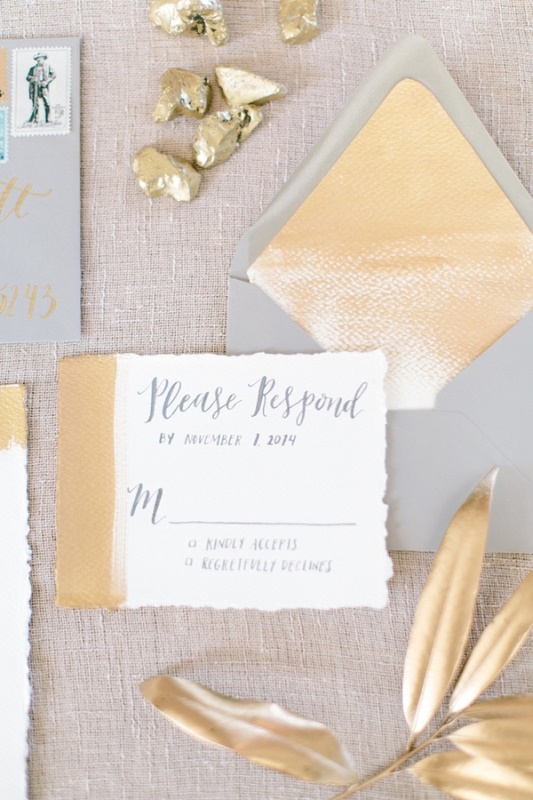 Ultra modern wedding inspiration with grey and gold  9