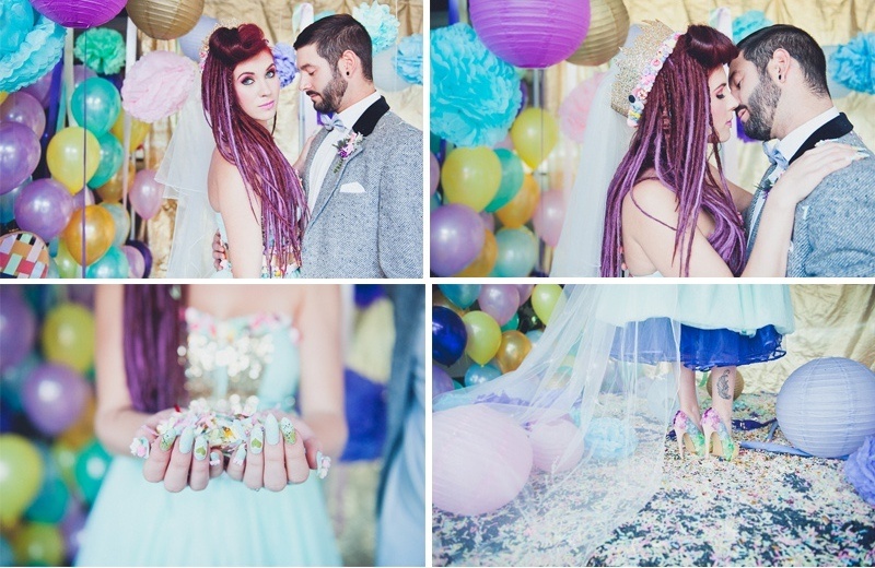 Unbelivably Colorful And Whimsical Willy Wonka Wedding Inspiration