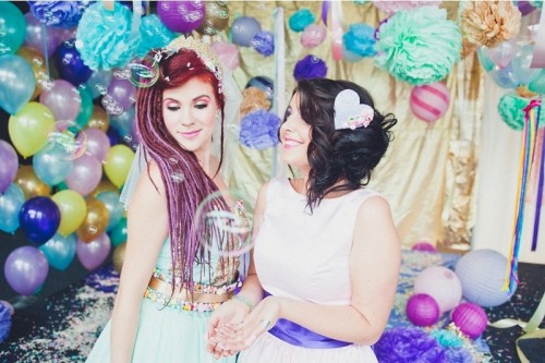 Unbelivably Colorful And Whimsical Willy Wonka Wedding Inspiration