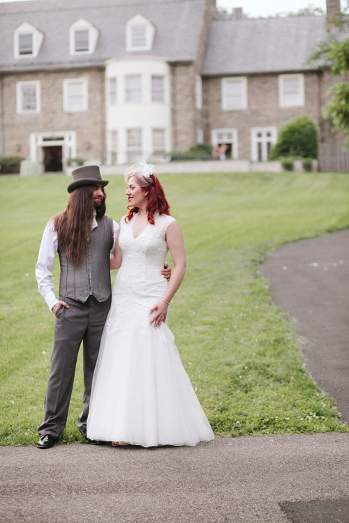 Unique Wedding With Goth And Vintage Touches