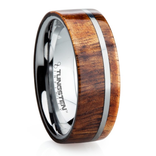 a wood and metal ring looks veyr modern, laconic and still nature-loving a lot