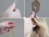 Vintage Inspired Diy Lace Earrings