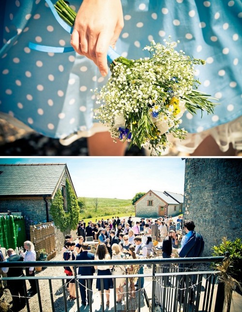 Vintage Rock N Roll Wedding With Blue Touches