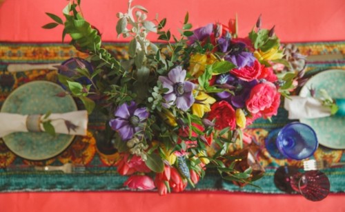 Vivid And Colorful Frida Kahlo Inspired Wedding Shoot