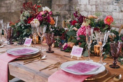 Watercolor Industrial Wedding Inspiration In An Old Factory