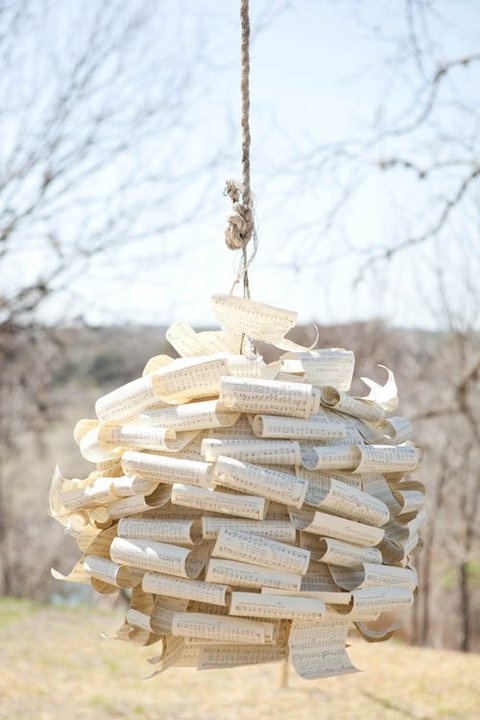 a creative vintage paper pinata wedding guest book is a lovely idea for a vintage wedding and it looks accordingly to the style