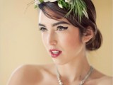 Whimsical And Non Traditional Bridal Shoot With Wearable Floral Art