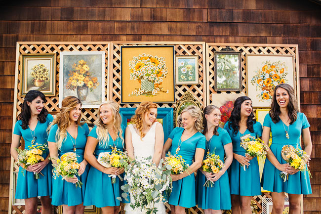 Picture Of whimsy california morning wedding in livley colors  1