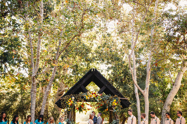 Picture Of whimsy california morning wedding in livley colors  17