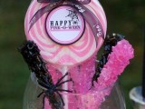 black and pink crystal candies are amazing for serving them at a Halloween wedding or bridal shower, they are easy to make and are tasty