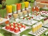Caprese and fruit skewers are nice for a spring or summer wedding, they are refreshing
