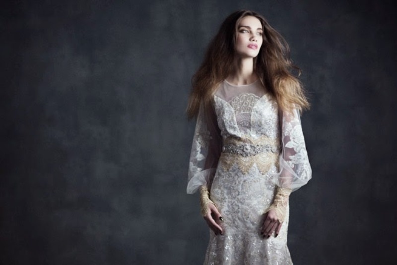 сaptivating and ethereal claire pettibone 2015 bridal collection  11