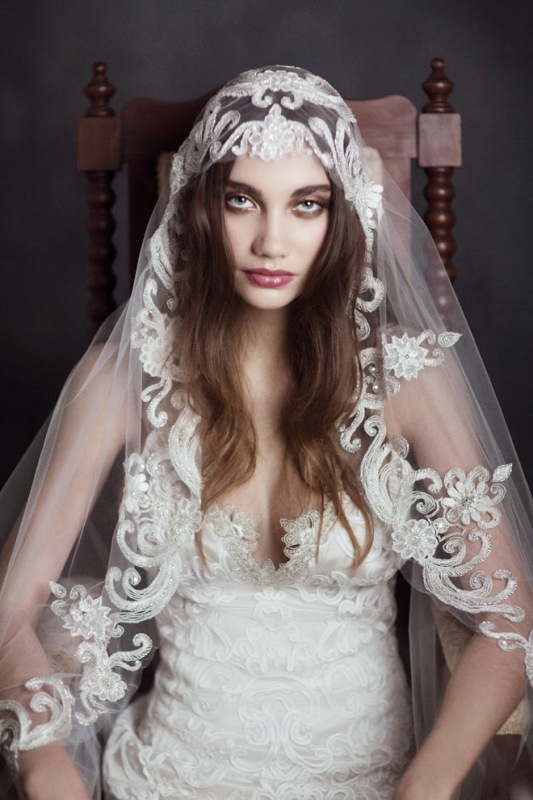 сaptivating and ethereal claire pettibone 2015 bridal collection  19