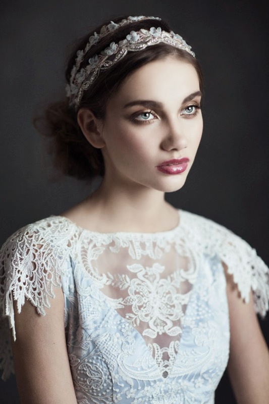 сaptivating and ethereal claire pettibone 2015 bridal collection  35